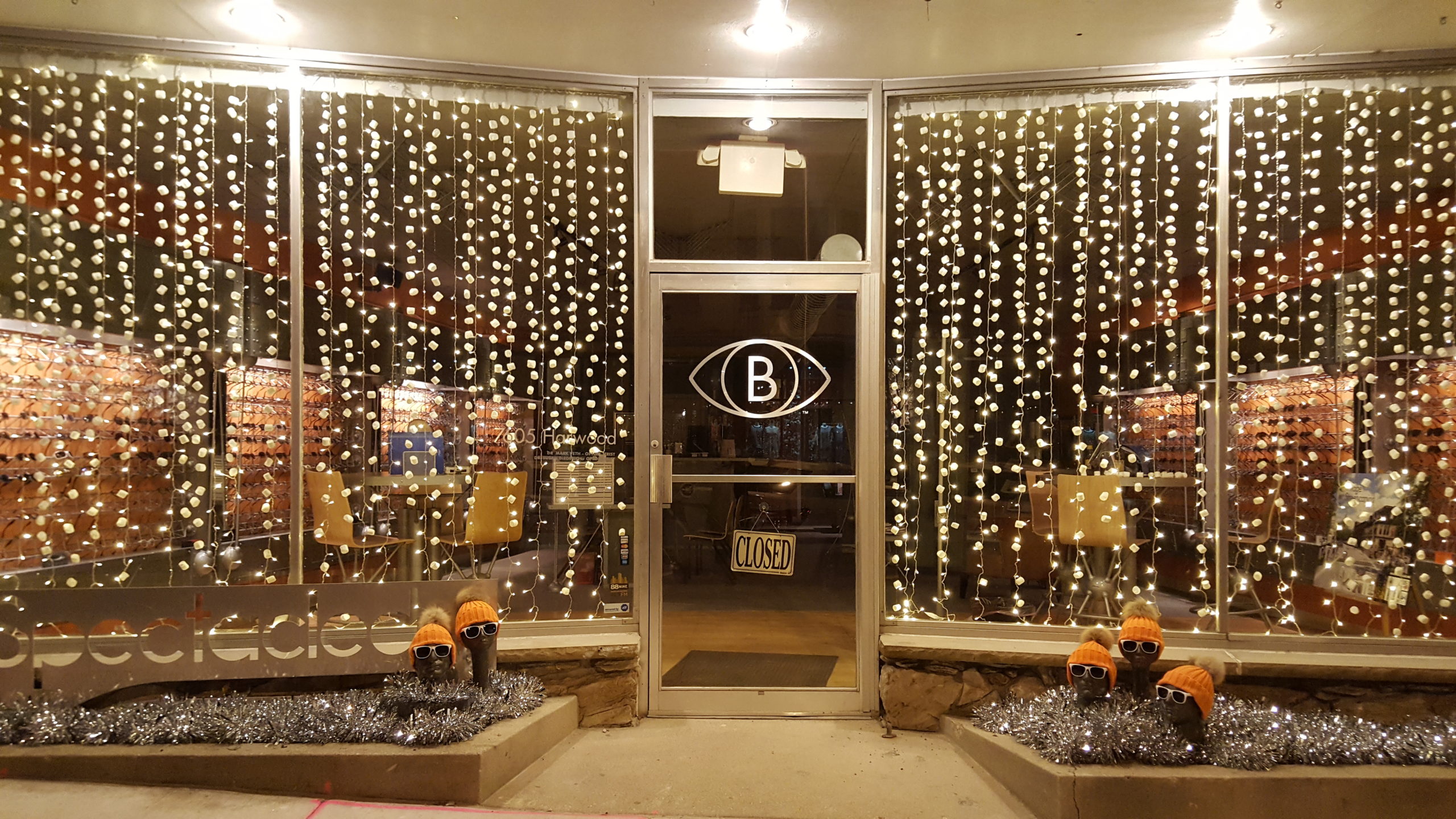 Be Spectacled Storefront Holiday Display